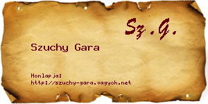 Szuchy Gara névjegykártya